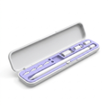 monolyne Case 01 Apple Pencil storage case, lilac interior, open on white