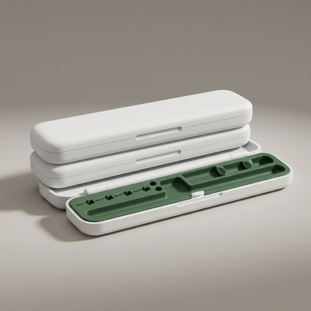 monolyne Case 01 night green interior on warm gray