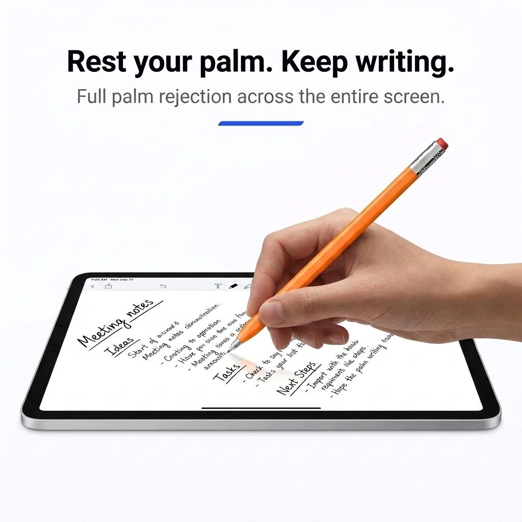 Pen 01 palm rejection — rest your palm, keep writing
