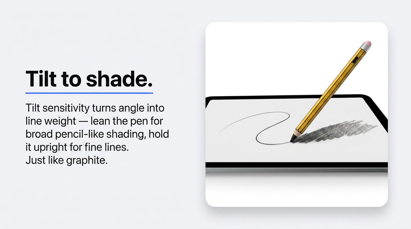 Tilt sensitivity shading